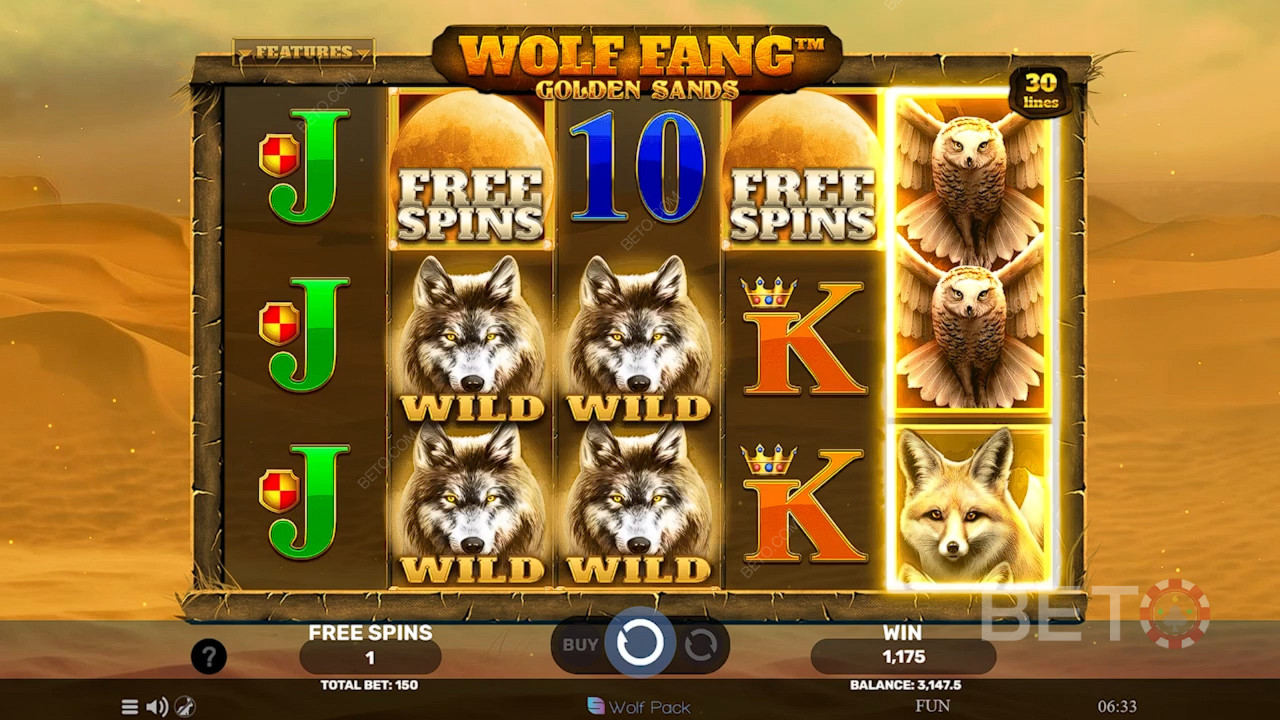Wolf Fang Kuldsed liivad Review by BETO Slots