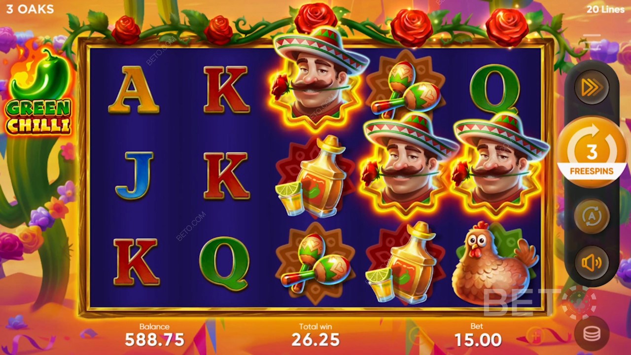 Green Chilli ülevaade BETO Slots poolt