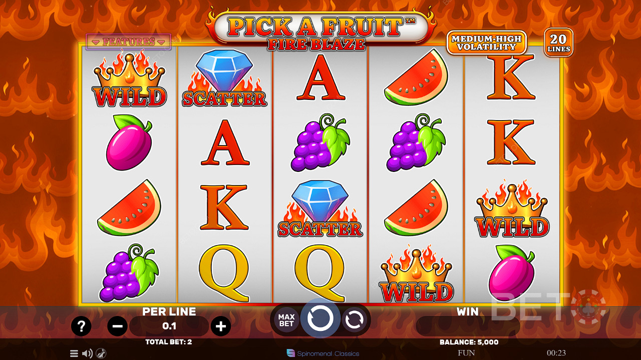 Pick A Fruit Fire Blaze Mängi Tasuta