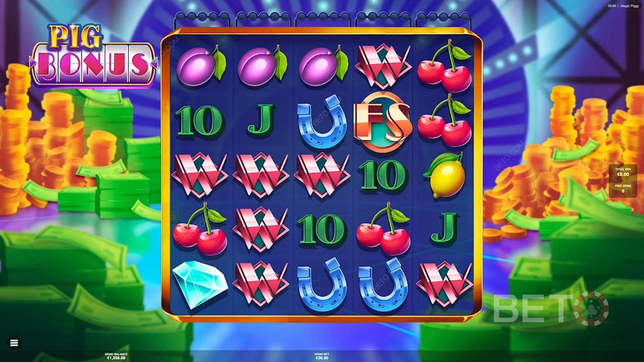 Võida 7,500x Sinu panus Magic Piggy Online Slot