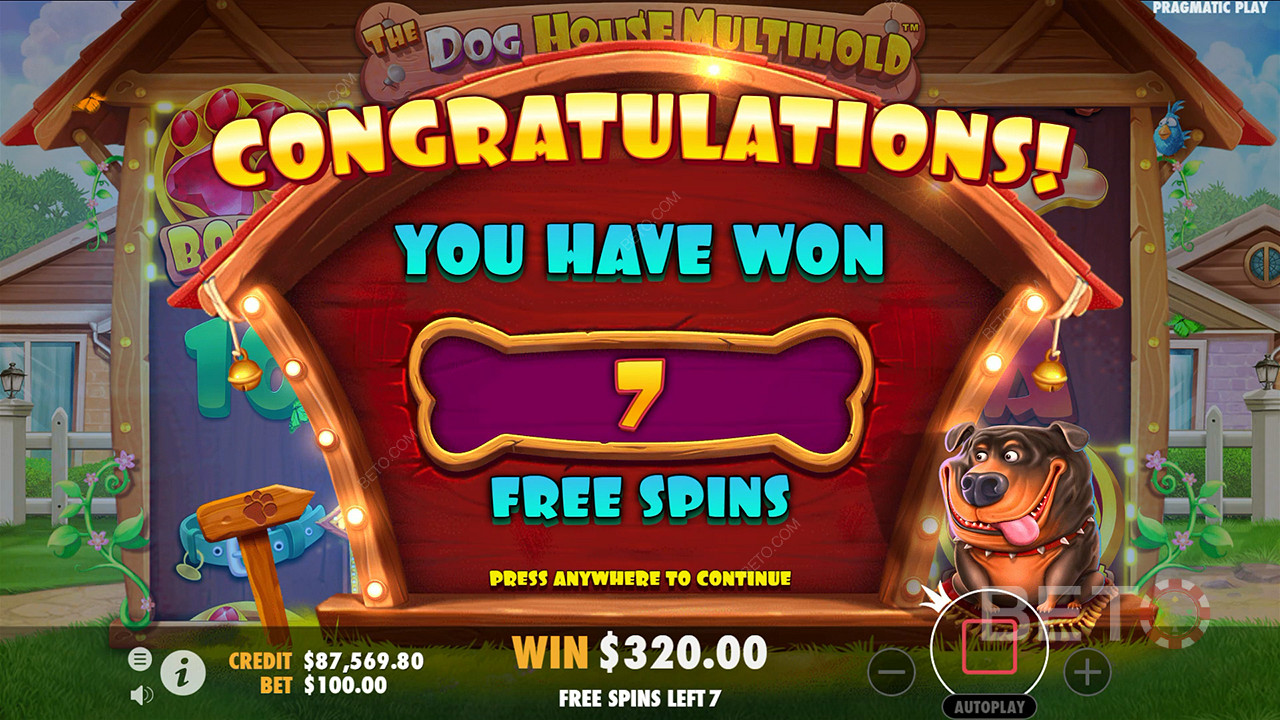 Võida 9000x oma panust The Dog House Multihold Online Slot!