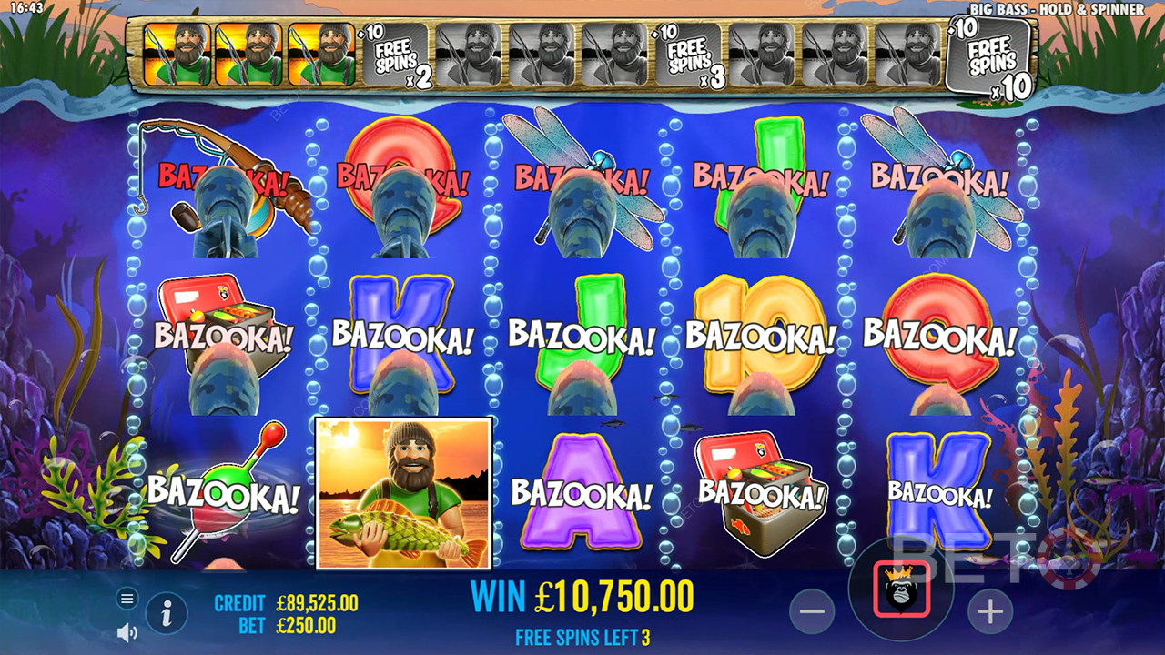 Boonusfunktsioonid, mida selgitab Big Bass Bonanza Hold ja Spinner by Reel Kingdom