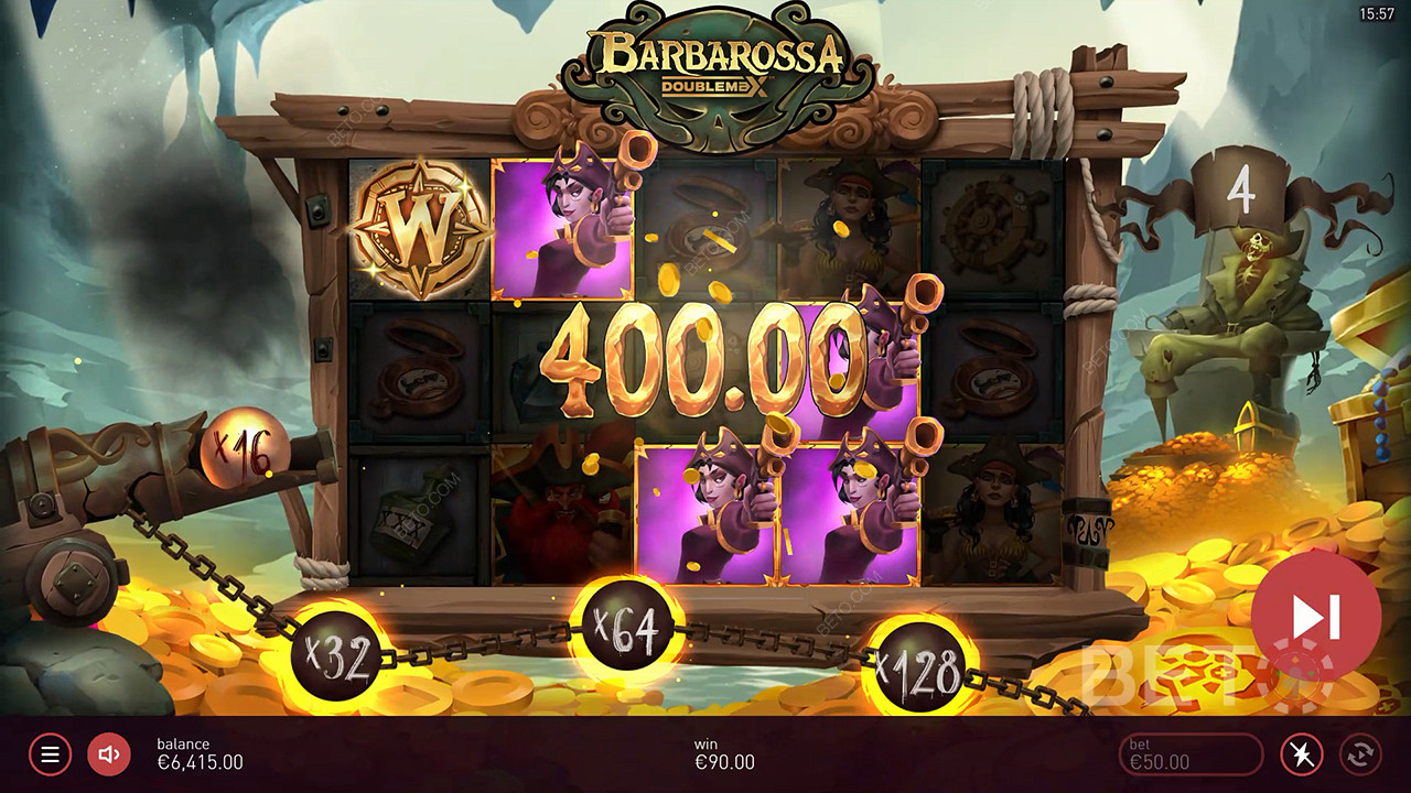 Võida 20,000x oma panus Barbarossa DoubleMax mänguautomaadis!