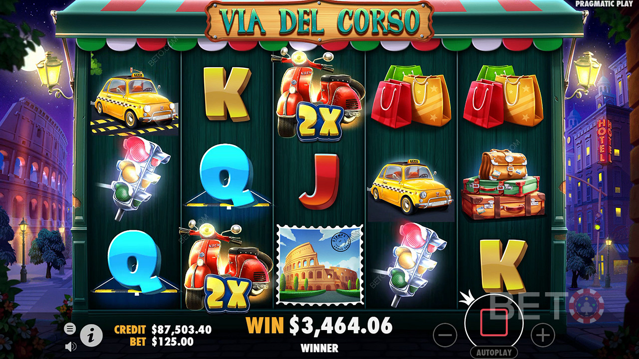 Via Del Corso läbivaatamine BETO Slots poolt