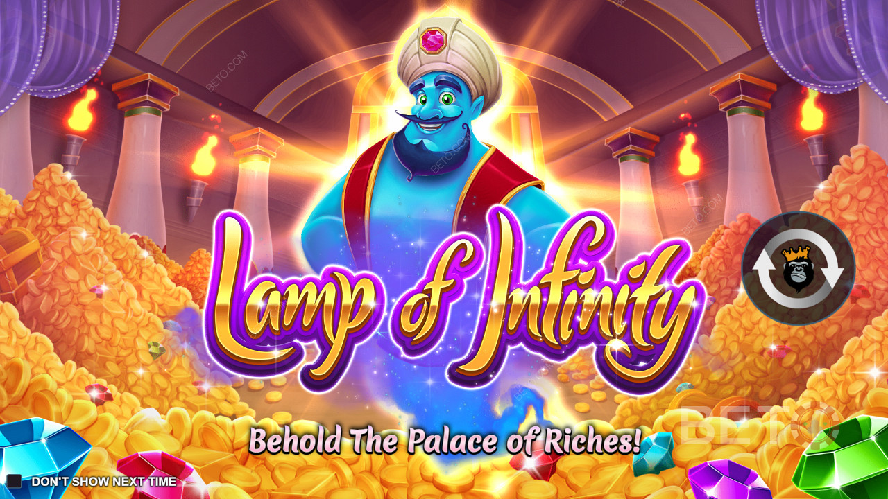 Palu džinnil täita oma soovid Lamp of Infinity online-slotis