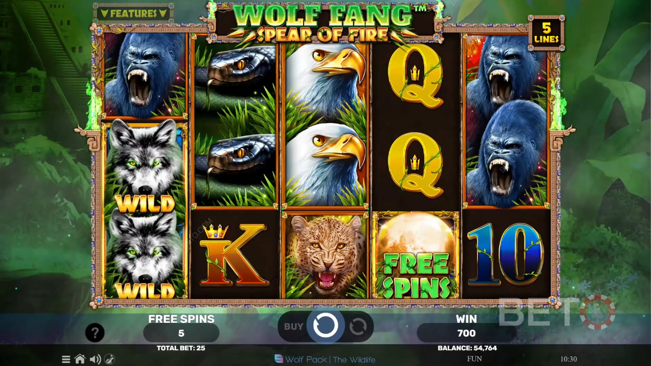Wolf Fang Spear of Fire Review by BETO Slots