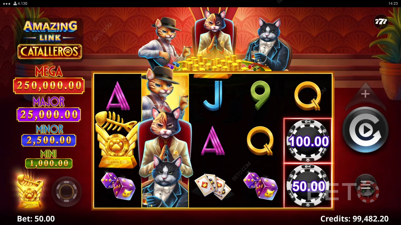 Amazing Link Catalleros Review by BETO Slots