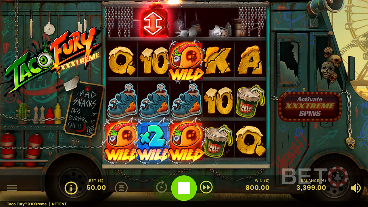 Taco Fury XXXtreme Review by BETO Slots