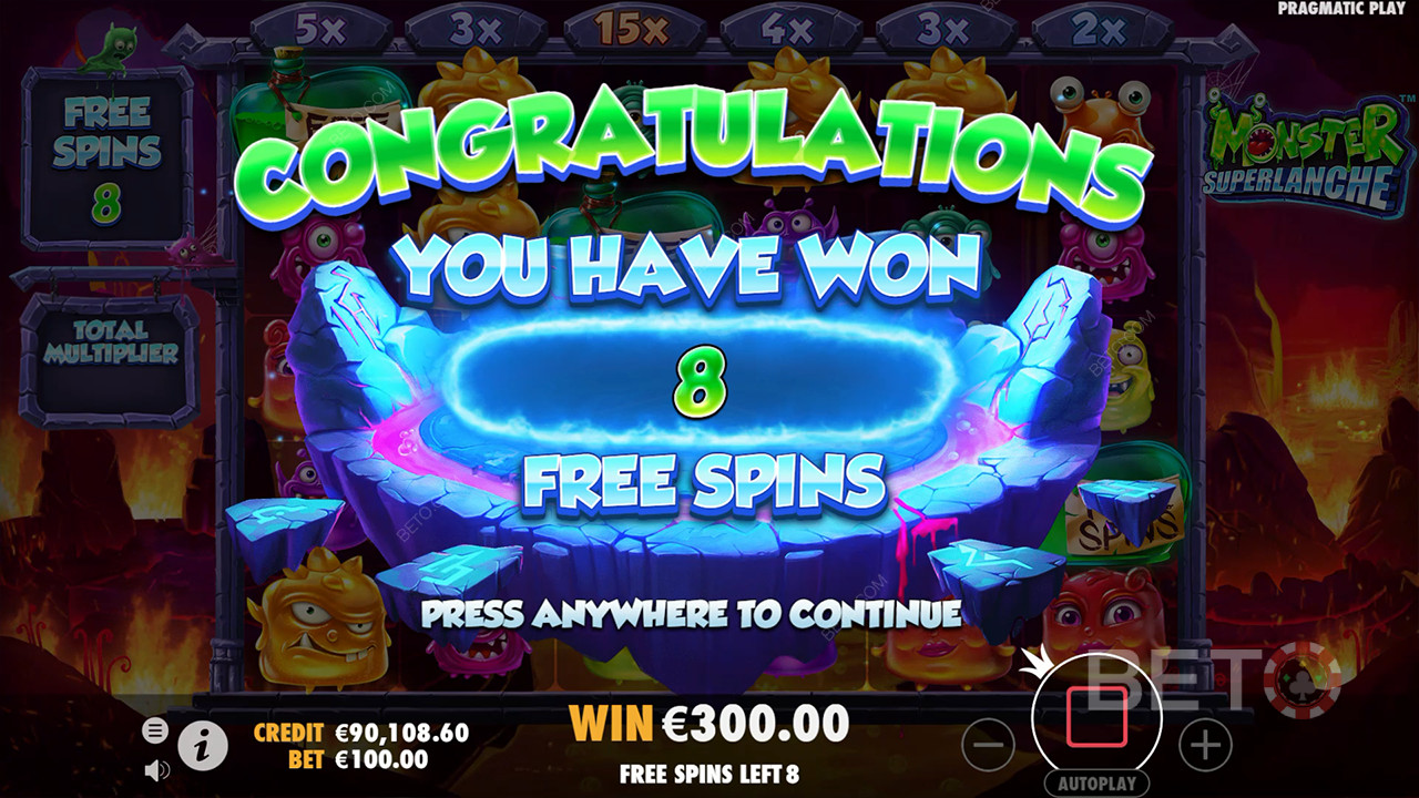 Võida 5000x oma panus Monster Superlanche Slot