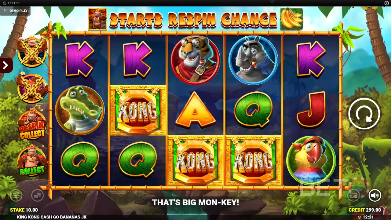 King Kong Cash Go Bananas Review by BETO Slots