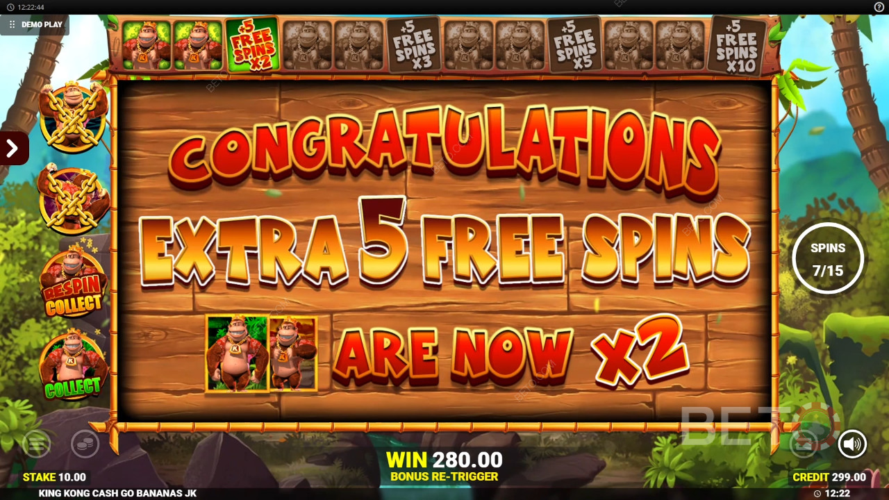 Võida 50,000x oma panus King Kong Cash Go Bananas mänguautomaadis!