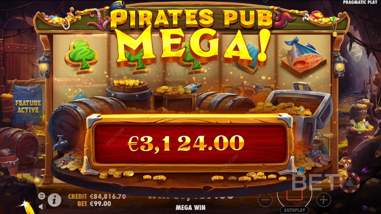Võida 5000x oma panus Pirates Pub Video Slot