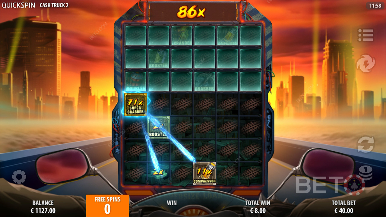Boonusfunktsioonid, mida selgitab Cash Truck 2 poolt Quickspin