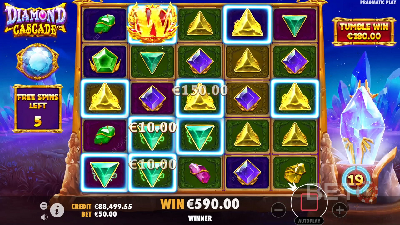 Diamond Cascade Slot Online otsus