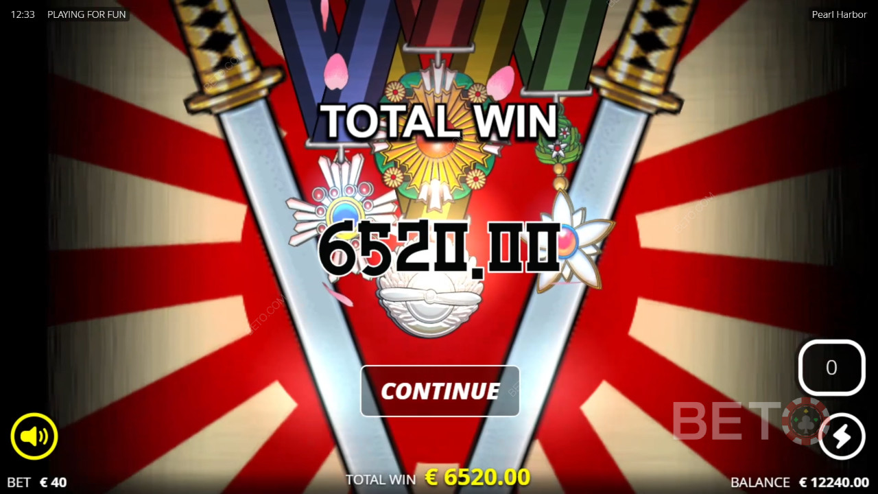 Võida 41,127x Sinu panus Pearl Harbor Slot