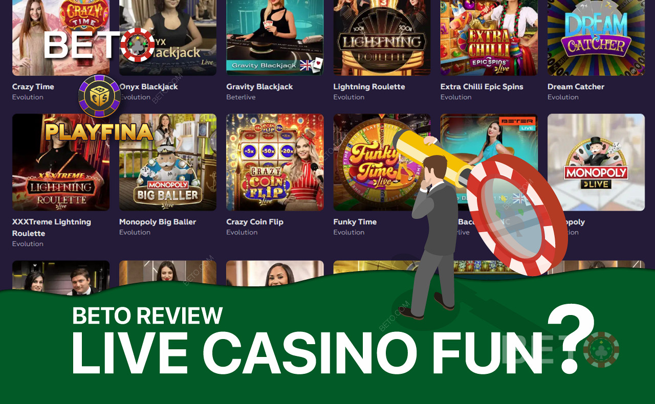 Playfina Live Casino pakub laia valikut populaarseid diiler-mänge.