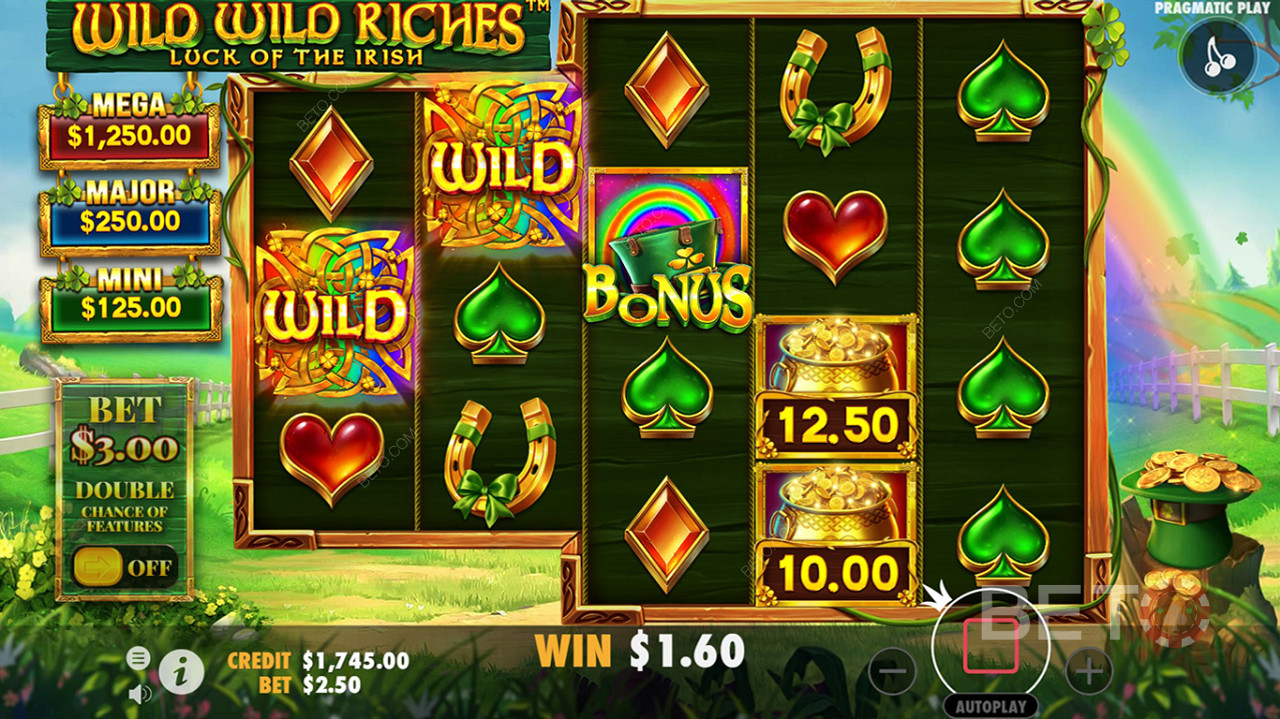 Võida põnevaid summasid, et võita põnevaid summasid Wild Wild Riches