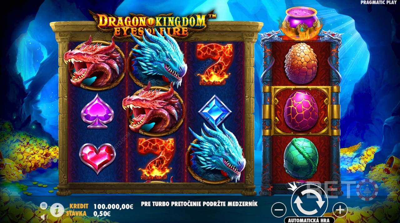 Draakoni kuningriik: Eyes of Fire Online Slot