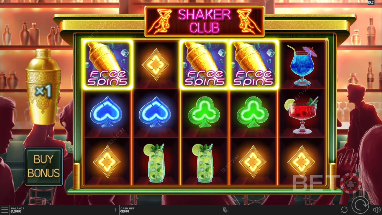Shaker Club ülevaade BETO Slots poolt