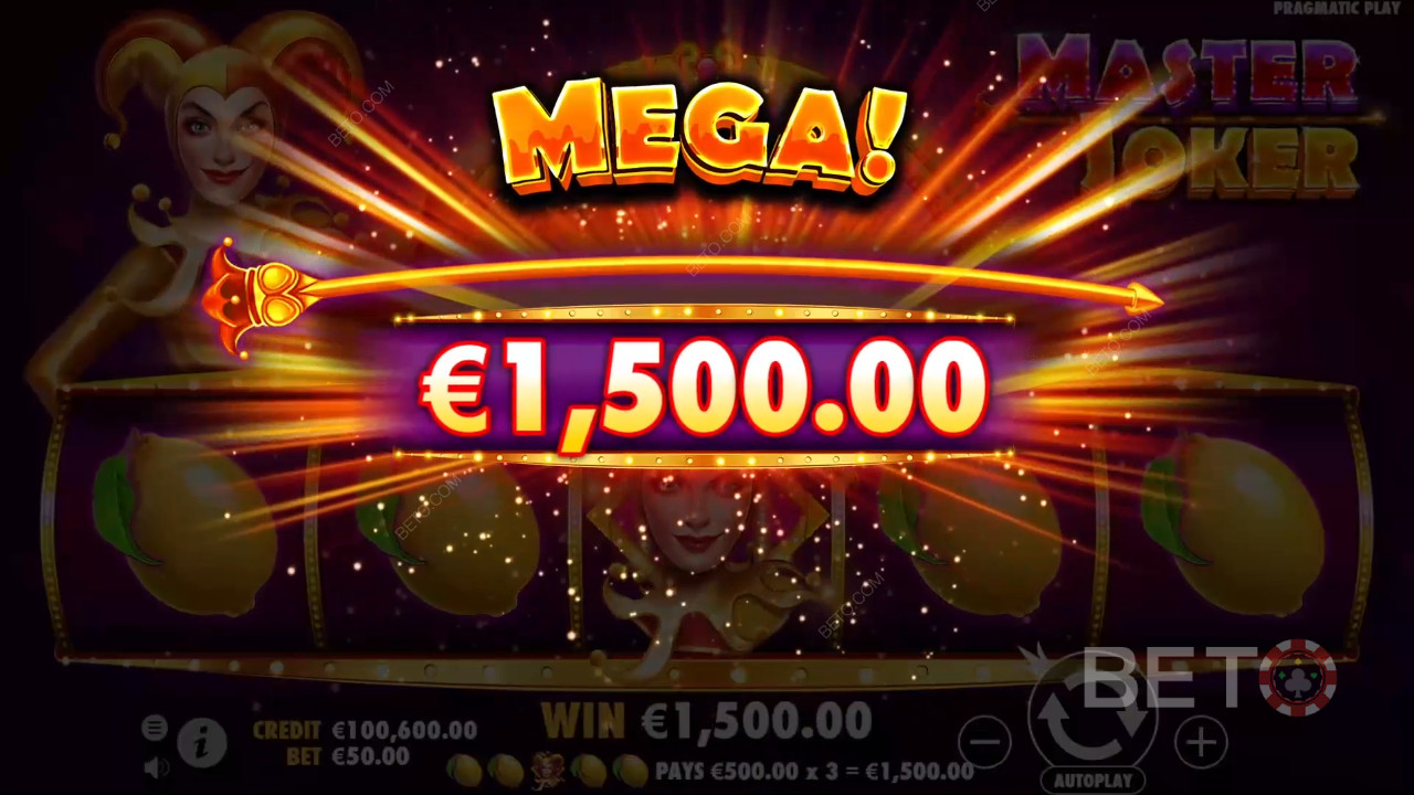 Võida 10,000x oma panus Master Joker mänguautomaadis!