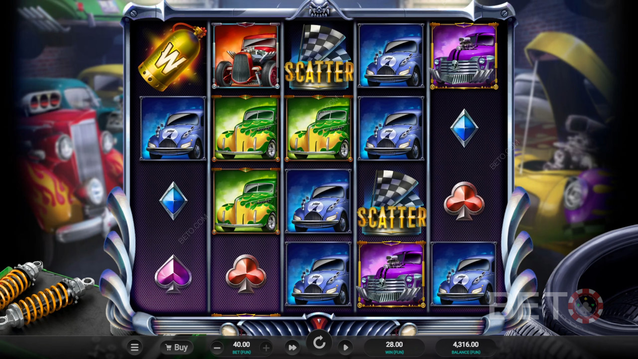 Hot Rod Racers Review by BETO Slots