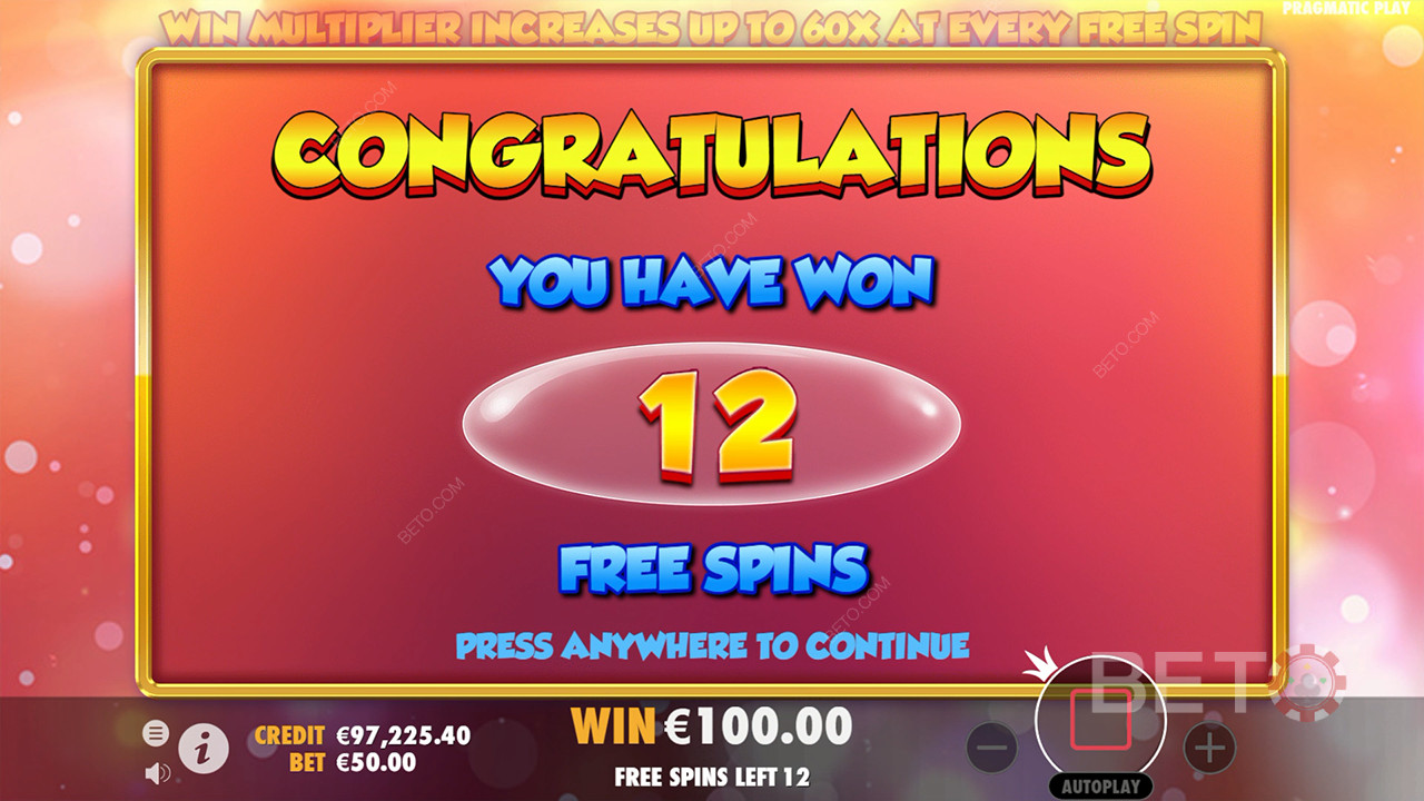 Võida 60,000x Sinu panus Extra Juicy mänguautomaadis!