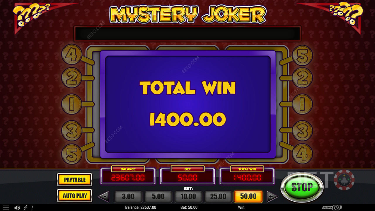 Võida 6,020x Sinu panus Mystery Joker videomänguslotis!