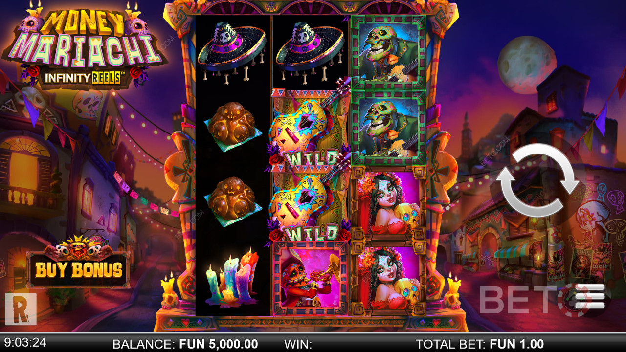 Raha Mariachi Infinity Reels Review by BETO Slots
