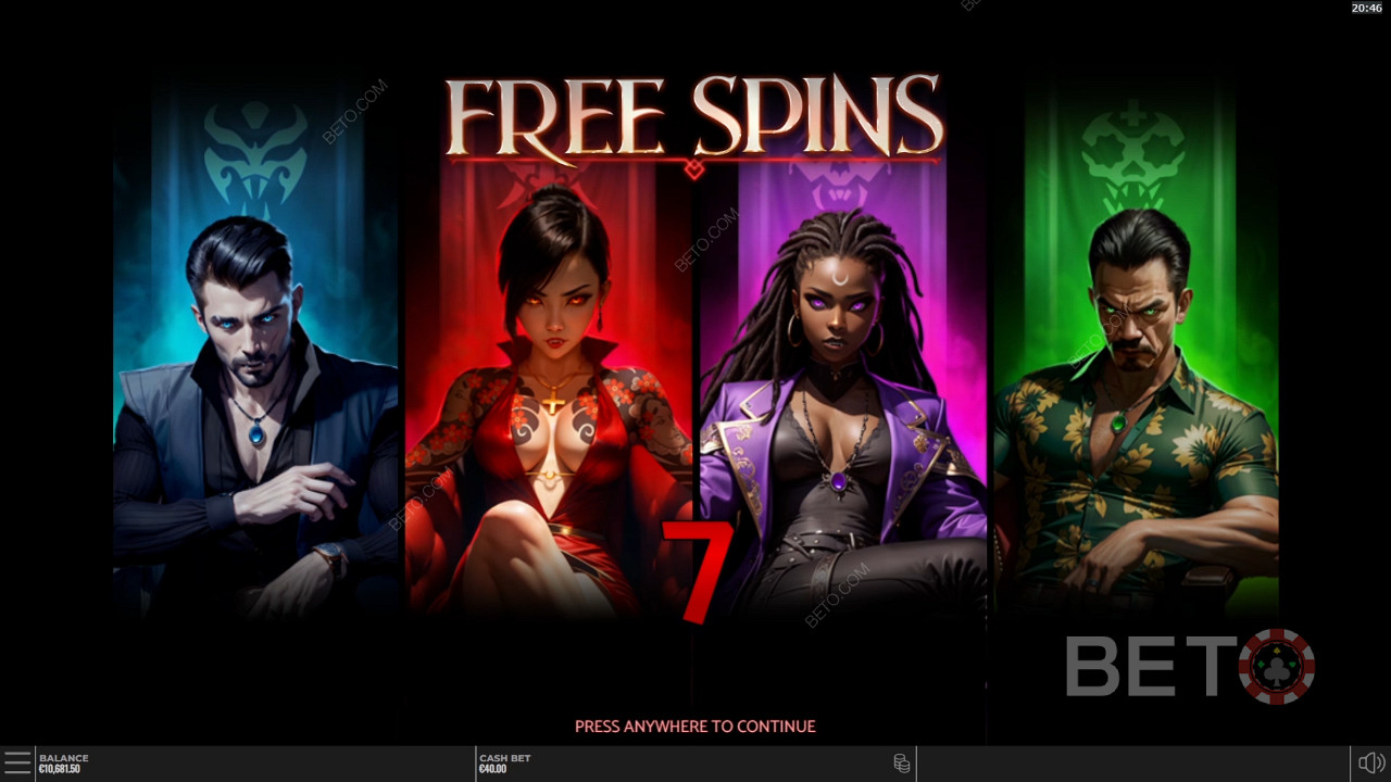 Vampire Riches DoubleMaxi boonusfunktsioonid on selgitatud Vampire Riches DoubleMaxi poolt Yggdrasil