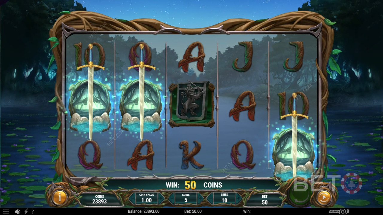 Lord Merlin ja Lady of the Lake Review by BETO Slots