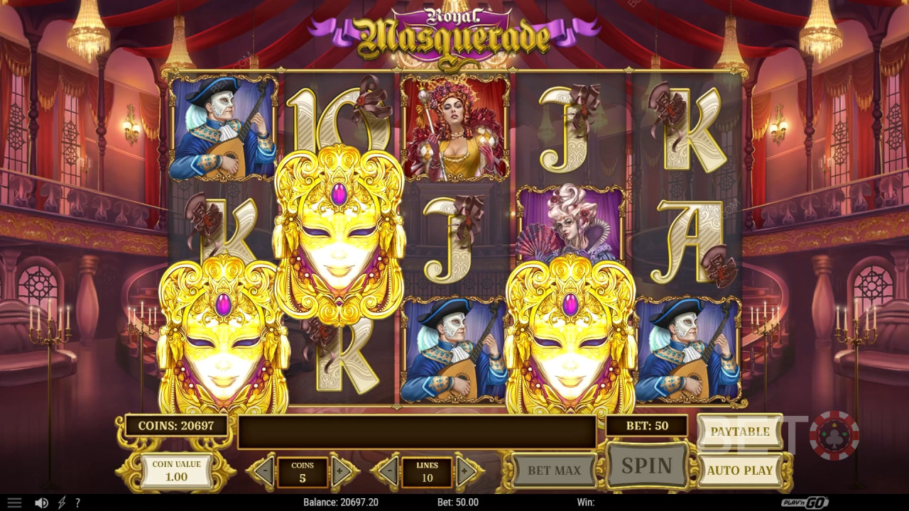 „Royal Masquerade“ ülevaade: BETO Slots