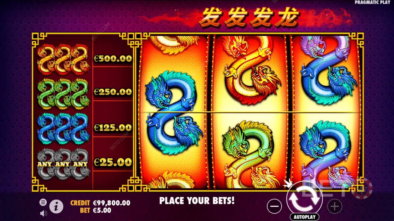 Boonusfunktsioonid, mida selgitab 888 Dragons poolt Pragmatic Play