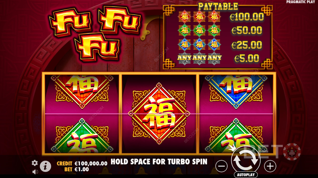 Fu Fu Fu poolt seletatud boonusfunktsioonid Pragmatic Play