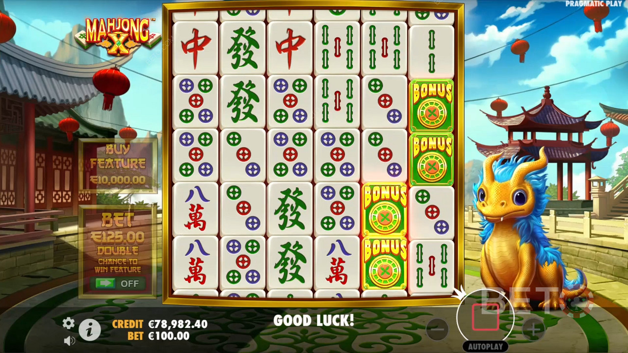 Mahjong X-i boonusfunktsioonid selgitavad Mahjong X-i poolt Pragmatic Play