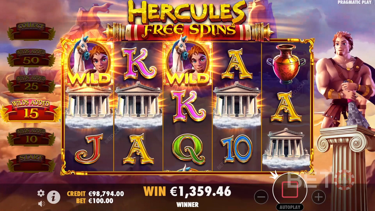 Hercules ja Pegasus Review by BETO Slots