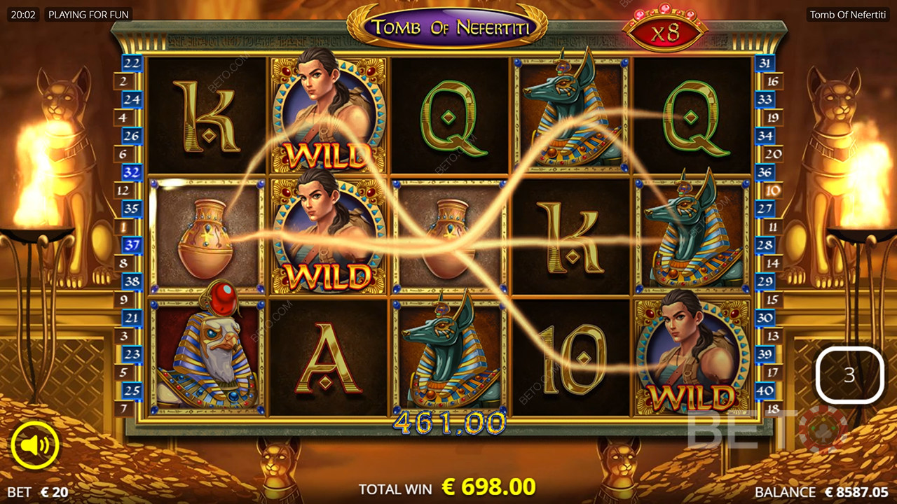 Nefertiti haua ülevaade BETO Slots