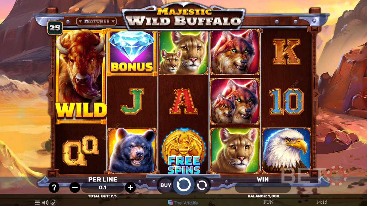 Majestic Wild Buffalo Review by BETO Slots