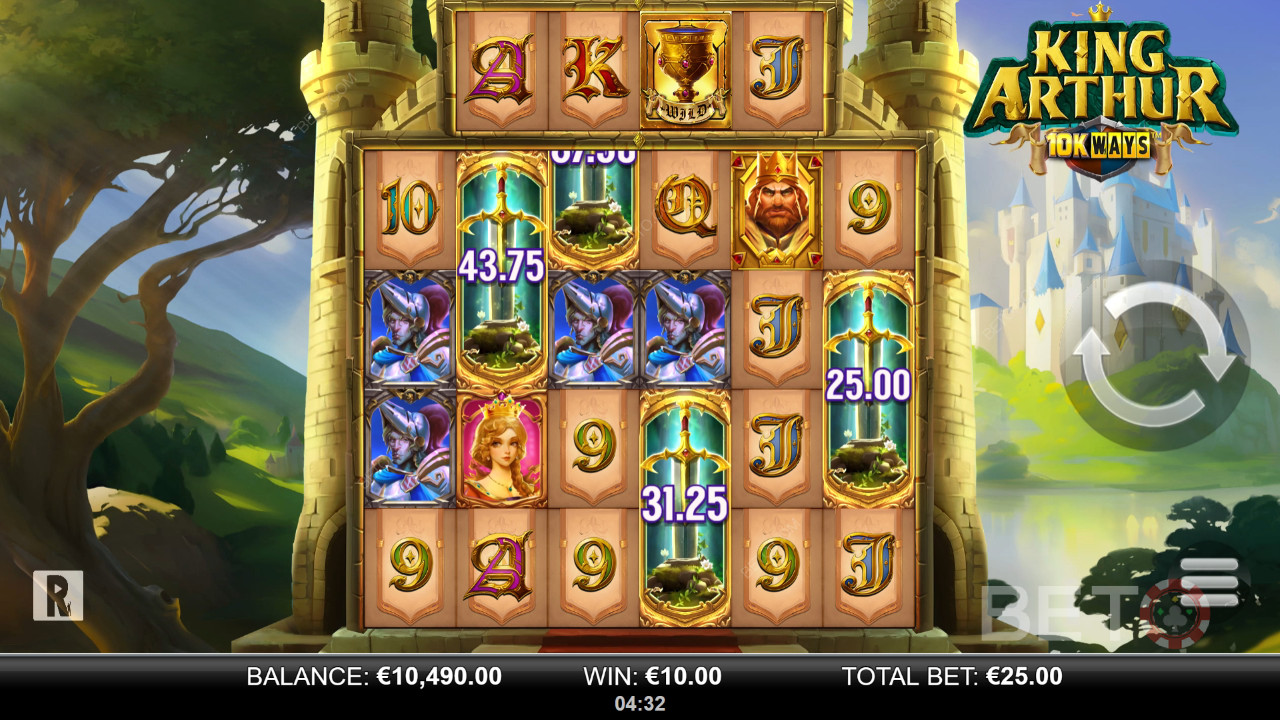 King Arthur 10k Ways Review by BETO Slots