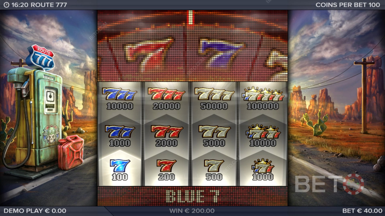 Võida 4000x oma panus Route 777 Slot Online!