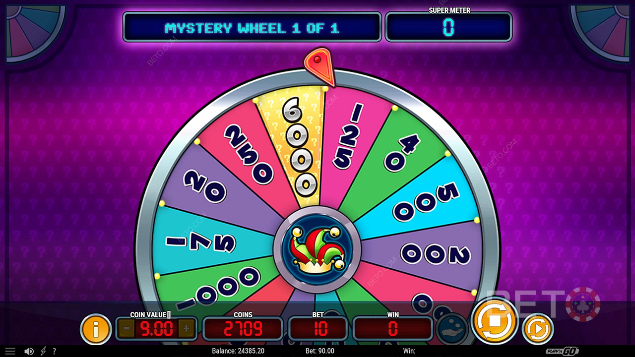 Võida kuni 2.397.5x oma panus Mystery Joker 6000 online slotis!