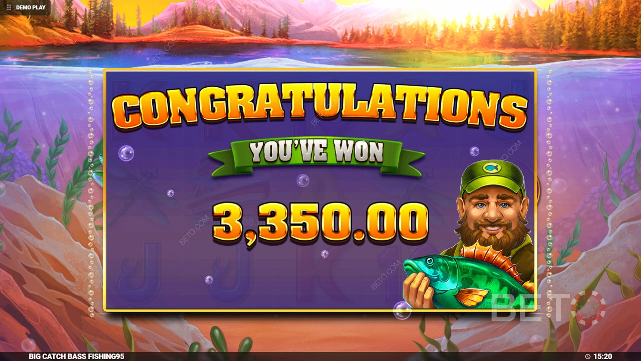 Võida 4000x oma panus Big Catch Bass Fishing Slot Online!