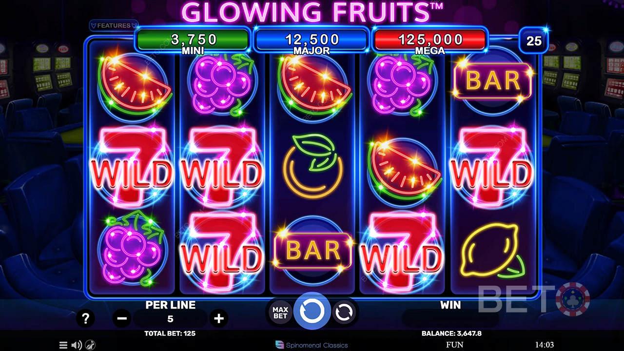 Glowing Fruits Mängi Tasuta