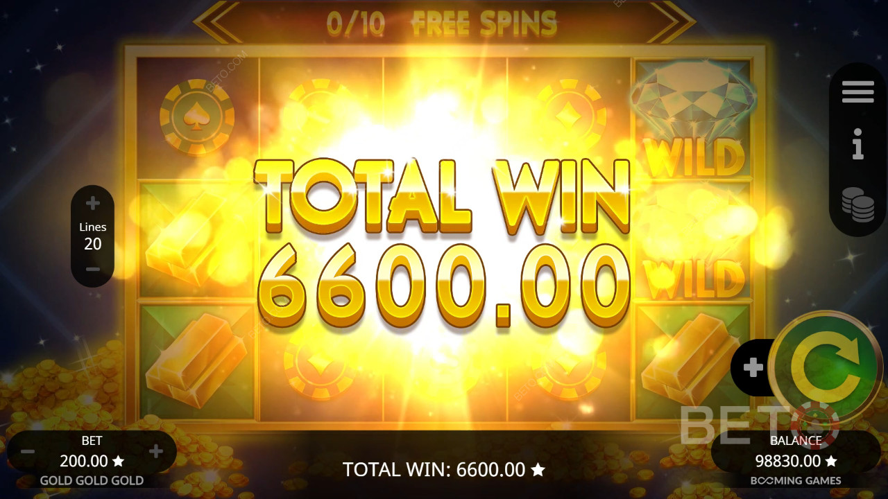 Võida 2000x oma panus Gold Gold Gold Gold Slot Online!