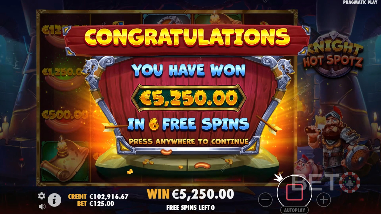 Võida 2,000x oma panus Knight Hot Spotz Online Slot!