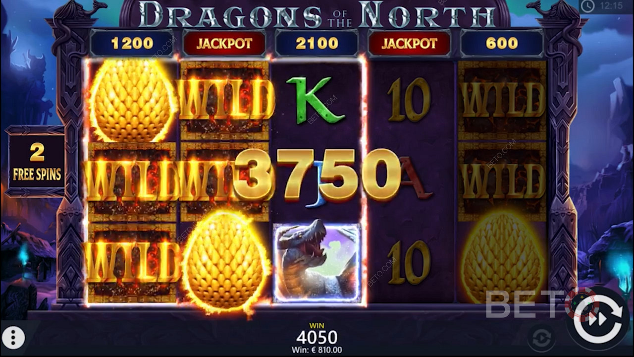 Suur võit Dragons of the North video slotis