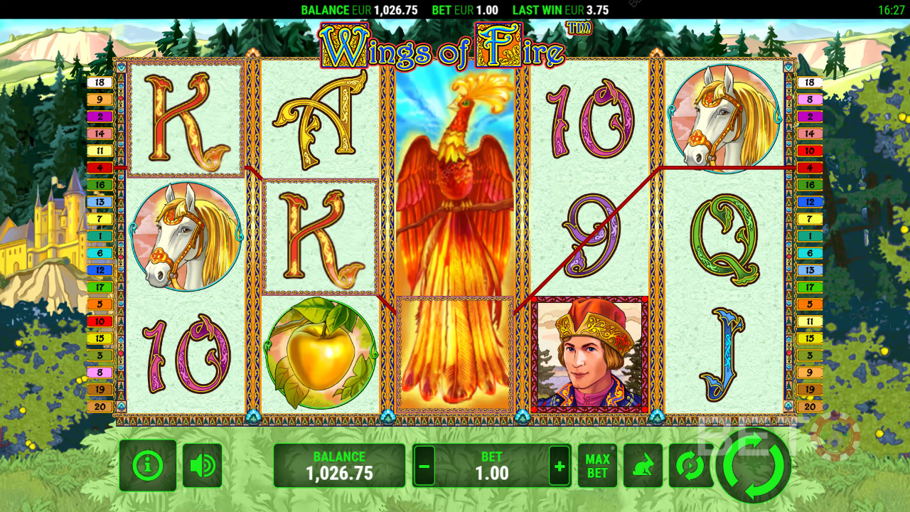 Võida 2000x oma panus Wings of Fire mänguautomaadis!
