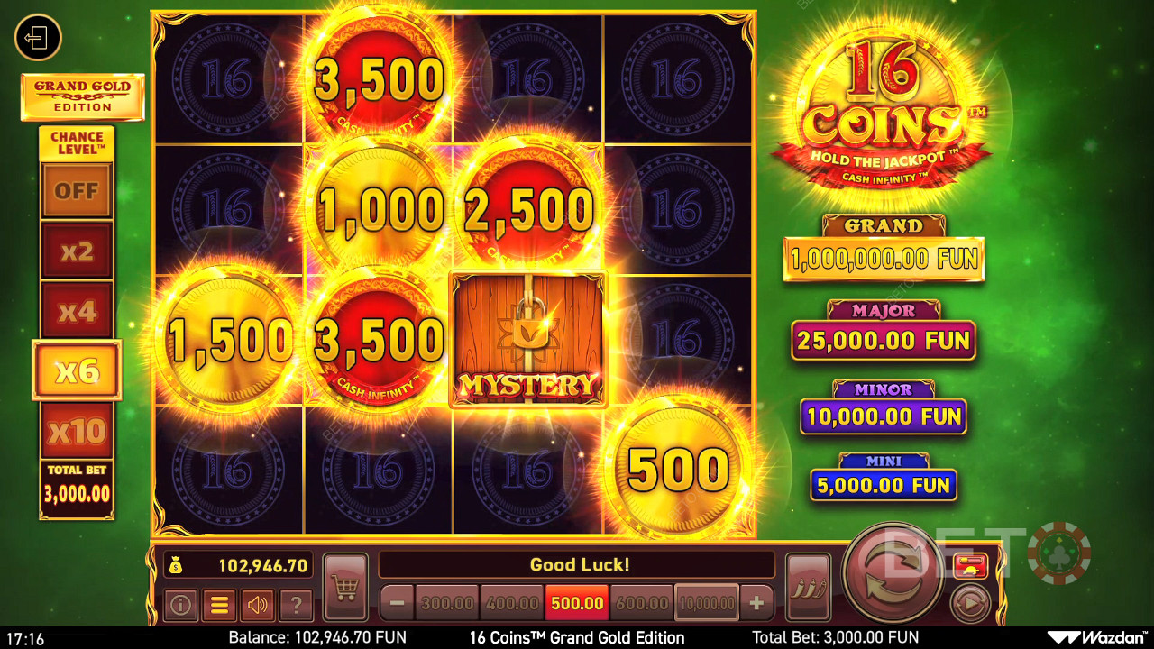 16 Coins Grand Gold Edition Mängi Tasuta