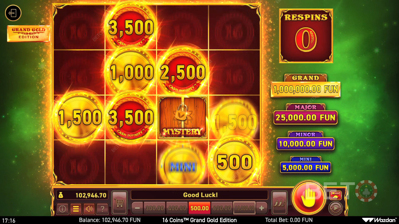 Kas 16 Mündid Grand Gold Edition Slot Online on seda väärt?