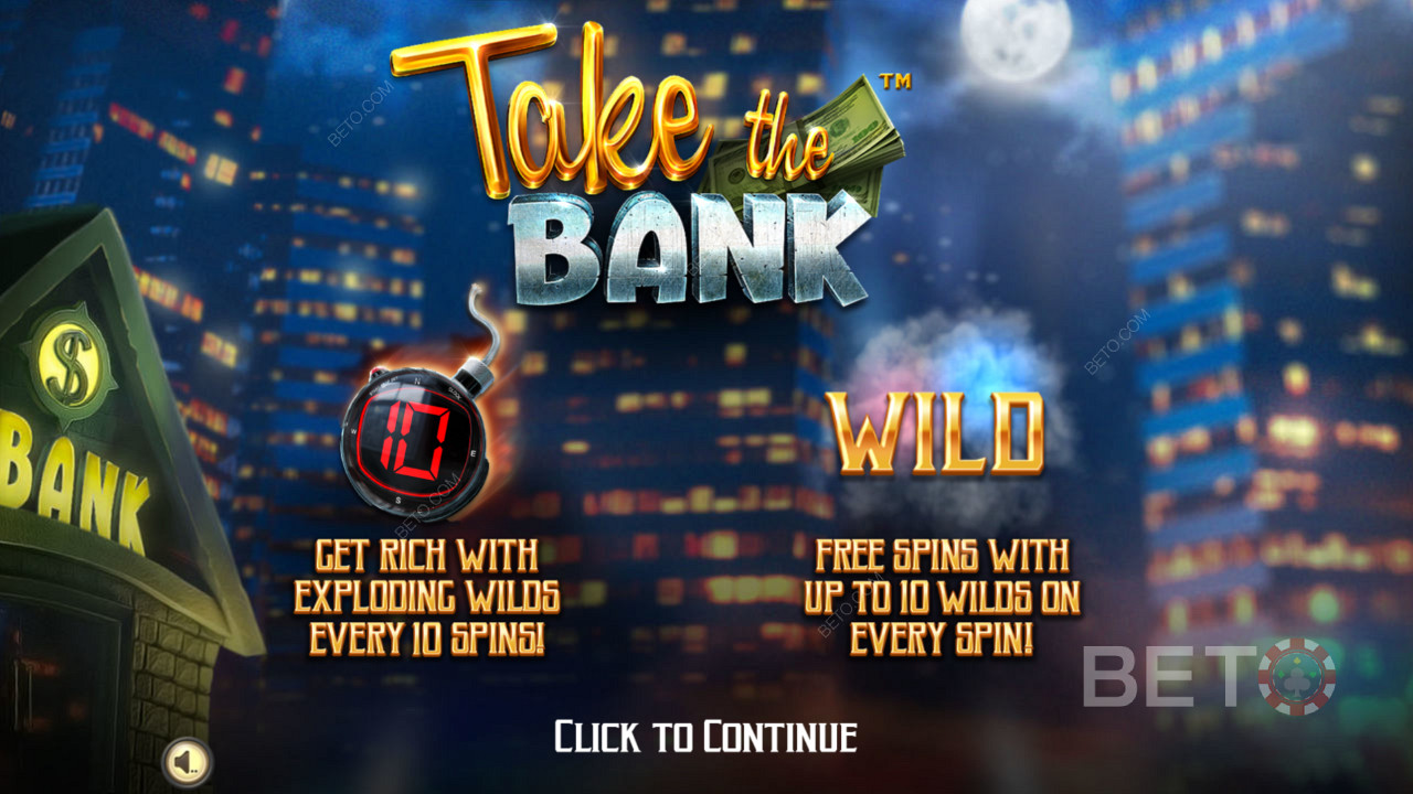 Take The Bank - Get Rich koos plahvatuslike Wildidega