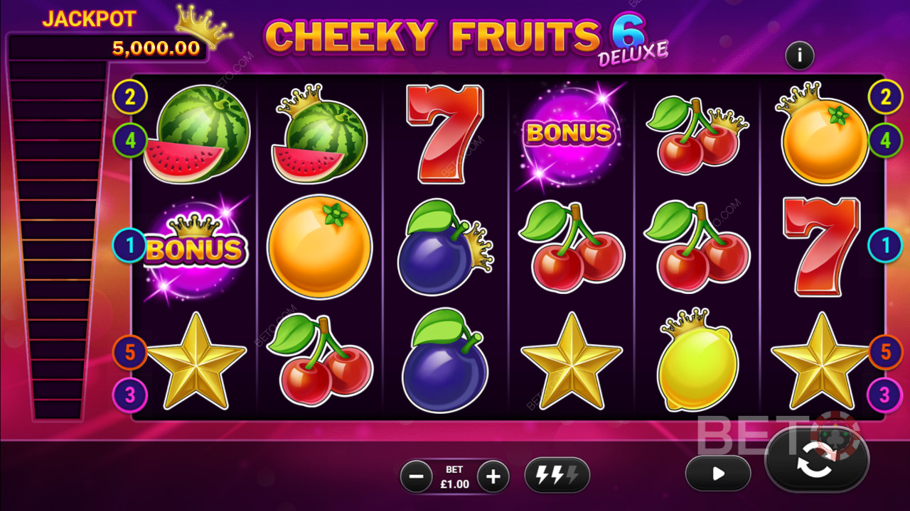 Cheeky Fruits 6 Deluxe BETO Slots